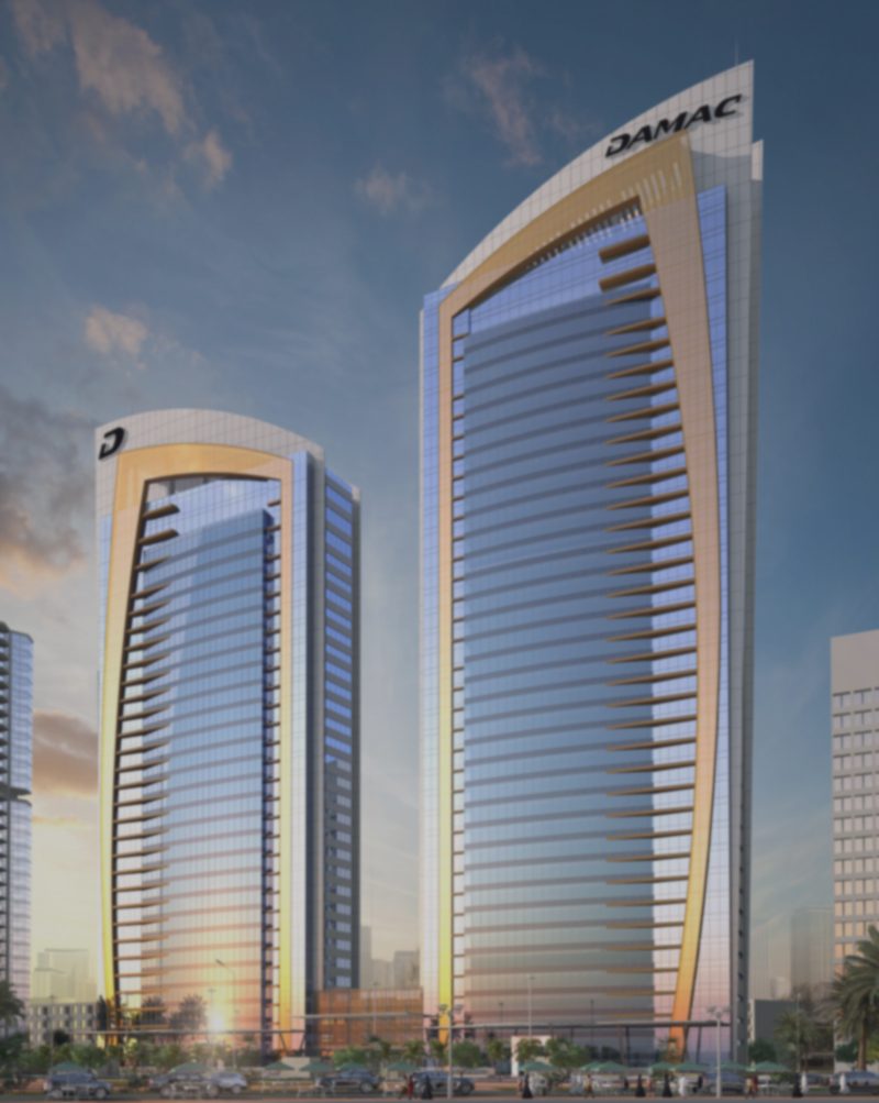 Damac Twin Towers, render 1