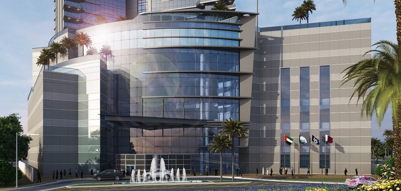 Dubai Hotel Tower, render 3