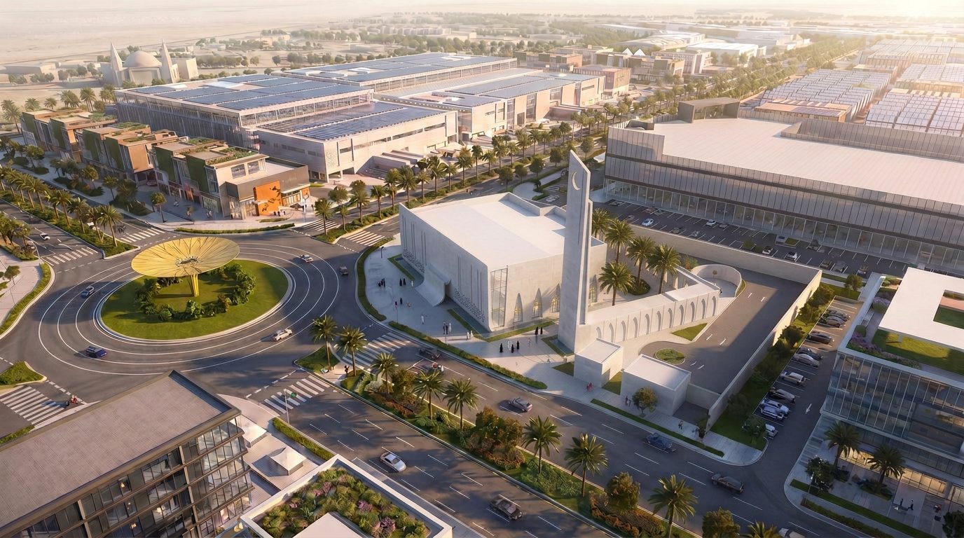 Food Tech Valley Masjid, render 3