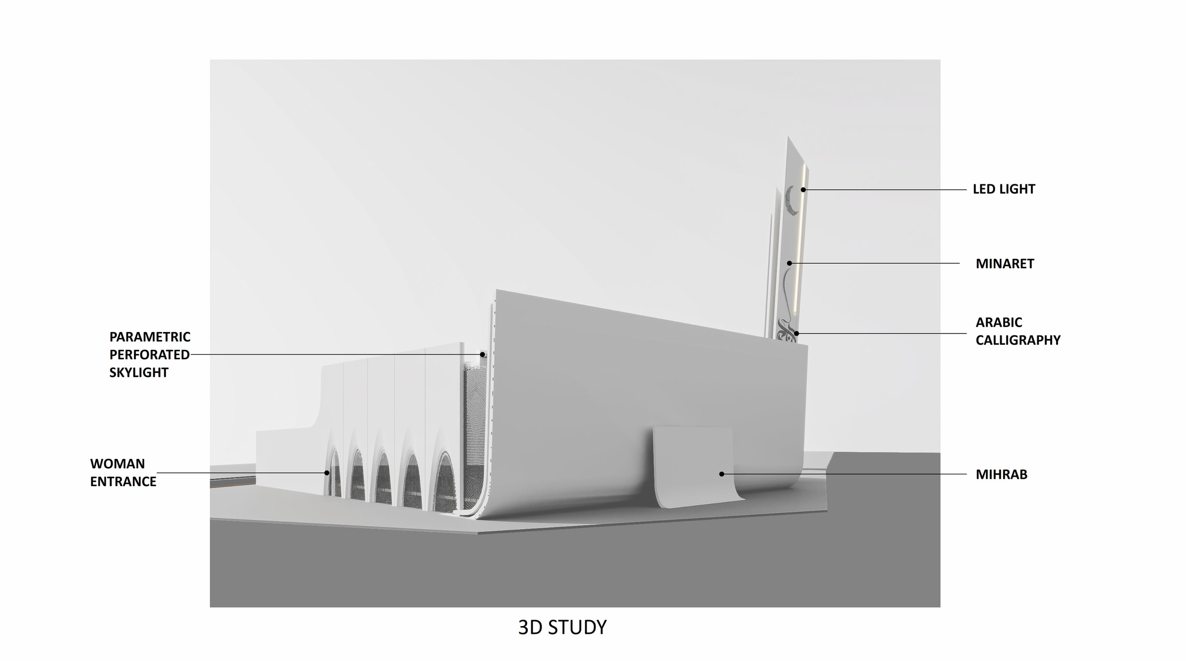 Food Tech Valley Masjid, sketch 3