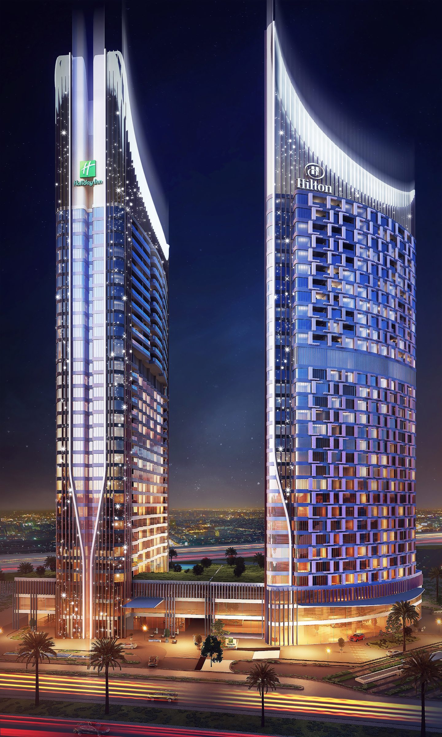 Holiday Inn & Hilton Garden Inn, render 1