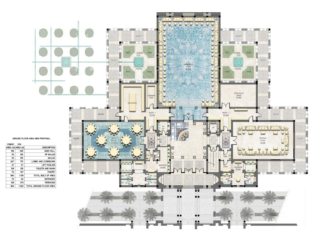 Muscat Palace, sketch 2
