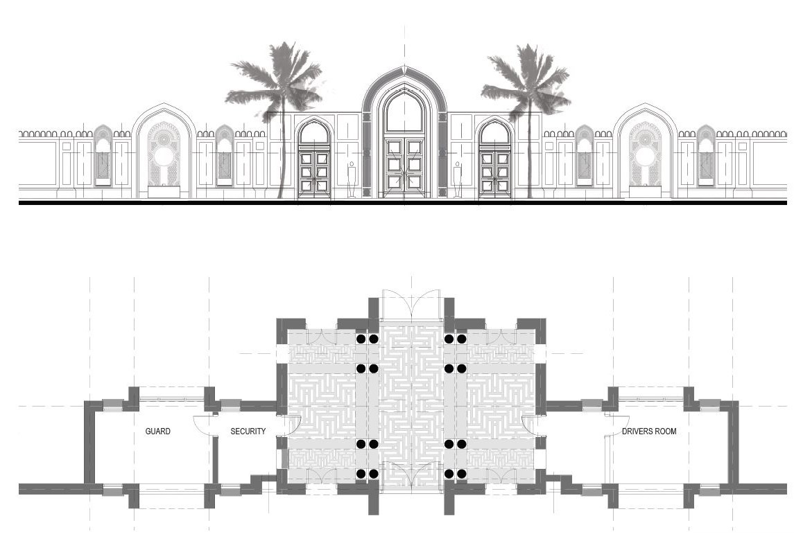 Muscat Palace, sketch 4
