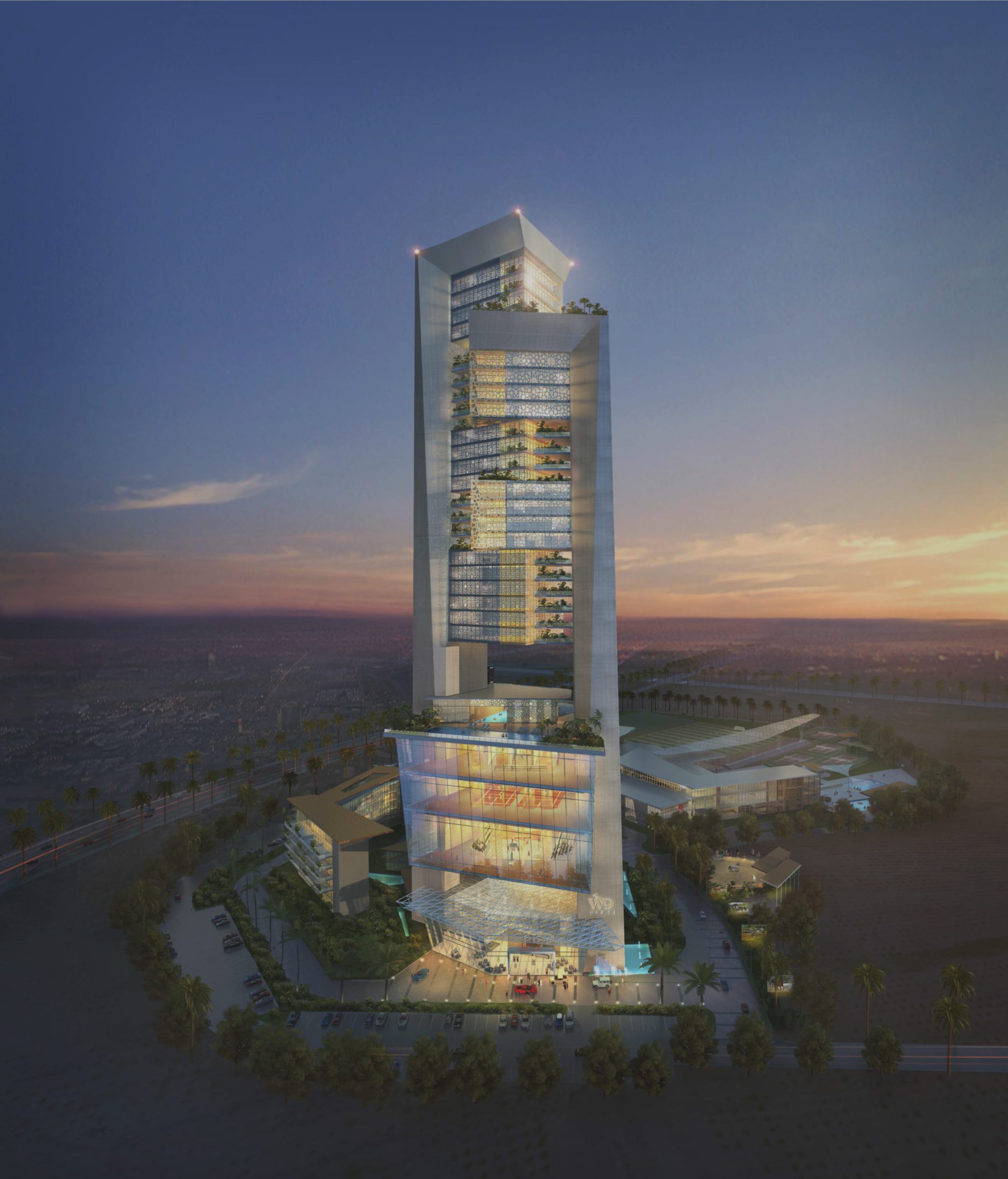 Wadi Degla Sports Club / Tower, render 1